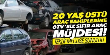 20 Yaş Üzeri Araç Sahiplerine Müjde ÖTV’siz Sıfır Araç Fırsatı