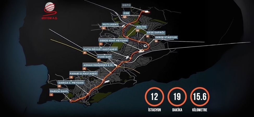 Darıca-Gebze Metrosunda Geri Sayım Başladı 2026’da Hizmete Giriyor