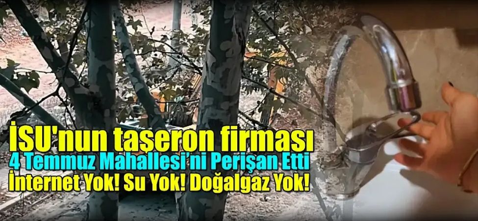 ISUnun Altyapi Calismasi Mahalleliyi Bezdirdi İSU'nun Altyapı Çalışması Mahalleliyi Bezdirdi