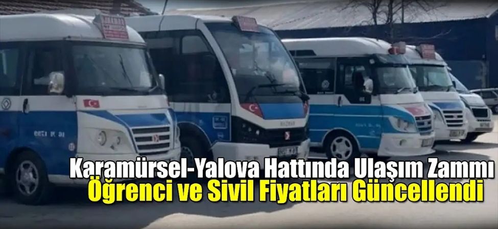 Karamursel Yalova Arasinda Ulasima Zam Geldi Karamürsel-Yalova Arasında Ulaşıma Zam Geldi