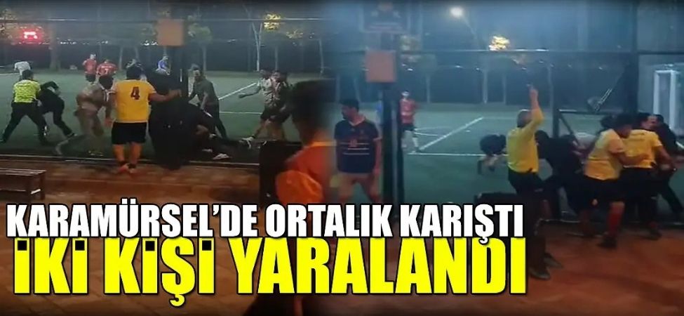 Karamürsel’de Bıçaklı Kavga Halı Saha Maçında Kan Döküldü, 2 Kişi Yaralandı