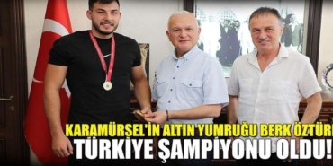 Karamürselli Boksör Berk Öztürk, 80 Kiloda Türkiye Şampiyonu Oldu! Başkan Çalık’tan Tebrik Mesajı