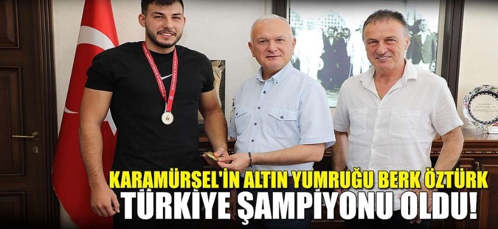 Karamürselli Boksör Berk Öztürk, 80 Kiloda Türkiye Şampiyonu Oldu! Başkan Çalık’tan Tebrik Mesajı