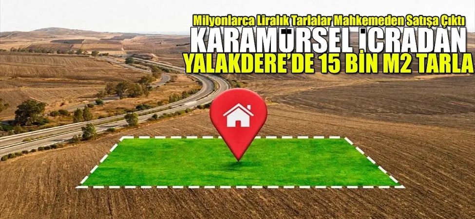 Karamurselde 194 Milyon TL Degerinde Iki Tarla Mahkemeden Satista Karamürsel'de 19,4 Milyon TL Değerinde İki Tarla Mahkemeden Satışta