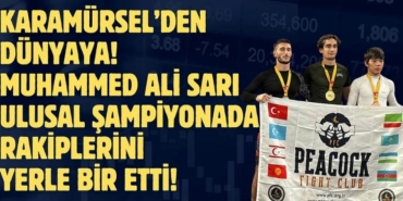 Karamürselli Muhammed Ali Sarı, Ulusal Jiu-Jitsu Şampiyonu Oldu Gözünü Avrupa'ya Dikti