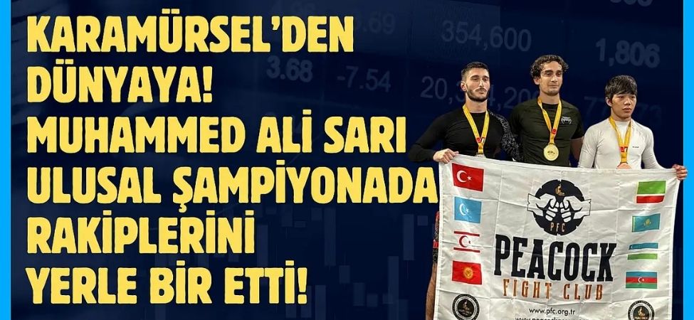 Karamürselli Muhammed Ali Sarı, Ulusal Jiu-Jitsu Şampiyonu Oldu Gözünü Avrupa'ya Dikti