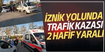 Karamürsel Rauf Denktaş Bulvarı'nda Trafik Kazası Ticari Araçla Otomobil Çarpıştı