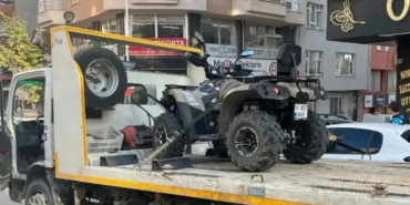Gölcük'te Trafik Güvenliğini Tehlikeye Atan ATV Sürücüsüne Emniyet'ten Ağır Ceza 55 Bin TL Ceza Kesildi