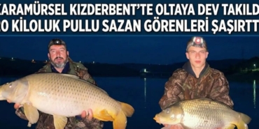 Karamürsel Kızderbent Barajı’nda Dev Sazan Şoku 1 Metre Boyunda 20 Kilogramlık Balık Yakalandı