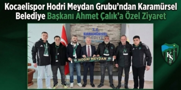 Kocaelispor’un Taraftar Gücü Hodri Meydan’dan Karamürsel Belediye Başkanı Çalık’a Ziyaret