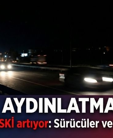 D-130 Karayolu Karanlığa Gömüldü Sürücüler Ve Yayalar Tedirgin