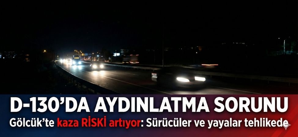 D-130 Karayolu Karanlığa Gömüldü Sürücüler Ve Yayalar Tedirgin