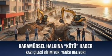 Karamürsel Halkına Kötü Haber Kazı Çilesi Bitmiyor, Yenisi Geliyor!
