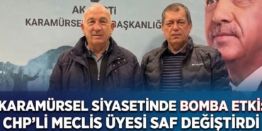 Karamürsel Siyasetinde Bomba Etki CHP'li Meclis Üyesi Saf Değiştirdi