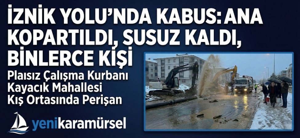 Kayacık Mahallesi’nde Altyapı Kabusu Hafriyat Firması Hattı Patlattı, Binlerce Kişi Susuz!