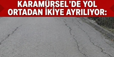 Kayacık Mahallesi’nde Toprak Hareketliliği Yol Ortadan İkiye Ayrıldı!