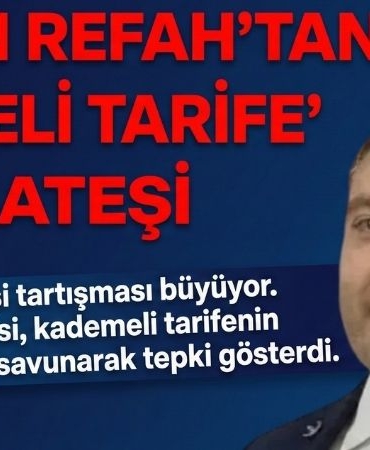 Yeniden Refah'tan İSU'ya Kademeli Tarife Yaylım Ateşi