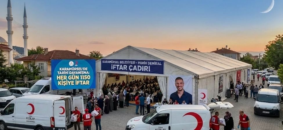 Karamürsel Tarihinin En Büyük İftar Sofrası Her Gün 1150 Kişiye Sıcak Yemek!