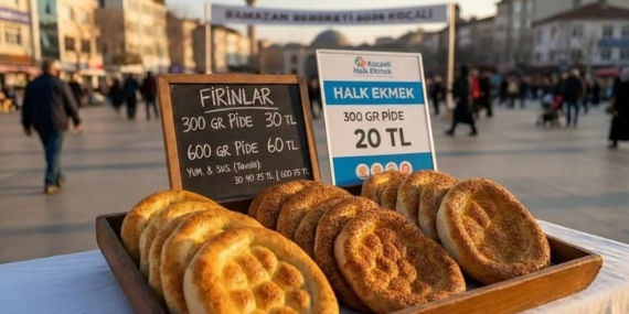 Kocaeli'de 2026 Yılı Ramazan Pidesi Fiyatları Belli Oldu Fırınlarda 30 TL, Halk Ekmek'te 20 TL (1)