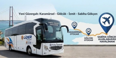 Müjde Karamürsel'e Sabiha Gökçen Havalimanı Otobüslerinin Yeni Kalkış Noktası Oluyor!