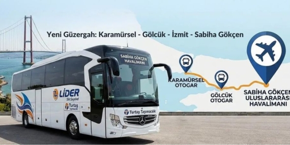 Müjde Karamürsel'e Sabiha Gökçen Havalimanı Otobüslerinin Yeni Kalkış Noktası Oluyor!