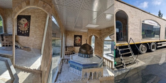 Filistin ve Mescid-i Aksa Bilincini Yaşatmak İçin Yola Çıkan ‘Minia Kudüs’ Tırı İki Gün Boyunca Karamürsel’de Ziyarete Açık Olacak