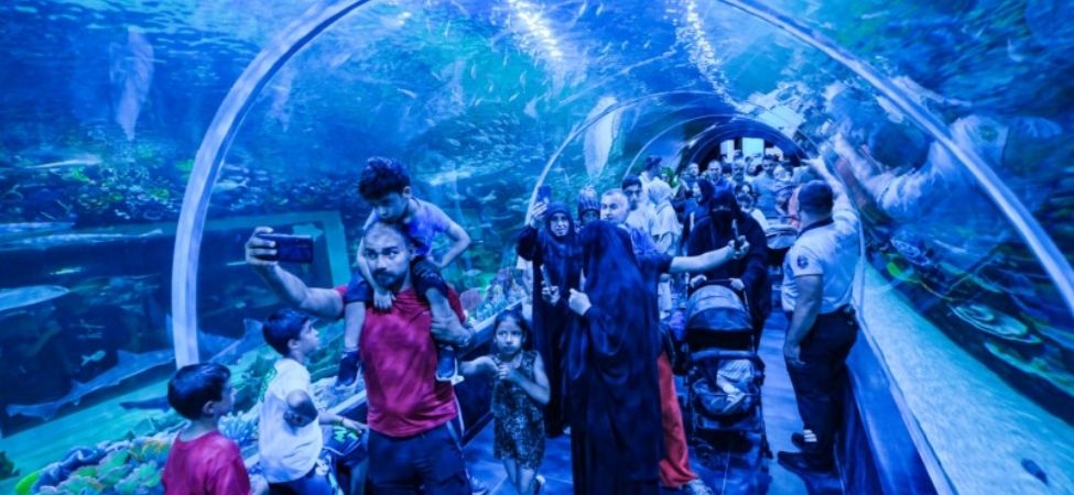 Kocaeli'nin Yeni Gözdesi Körfez Aqua'yı Sadece Birkaç Günde 189 Bin 760 Kişi Ziyaret Etti