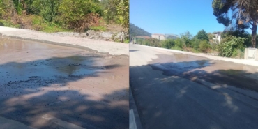 Karamürsel Ereğli Mahallesi'nde Yeni Yapılan Yolda Su Borusu Patladı_ Mahalleli Acil Müdahale Bekliyor