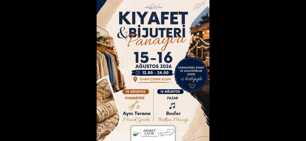 Karamurselde Kiyafet Ve Bijuteri Panayiri Hafta Sonu Boyunca Ilhan Cinar Alaninda Devam Ediyor Karamürsel'de Kıyafet Ve Bijuteri Panayırı Hafta Sonu Boyunca İlhan Çınar Alanı'nda Devam Ediyor