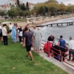 Karamürsel Altınkemer Plajı'nda Arkadaşıyla Tartışıp Denize Atlayan Kadın Ölümden Döndü